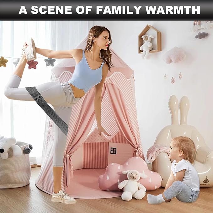 Fabric Resistance Bands for Working Out, 6Pack Non-Slip Exercise Bands for Women and Men, Fabric Booty Bands for Home, Fitness, Pilates, Stretching