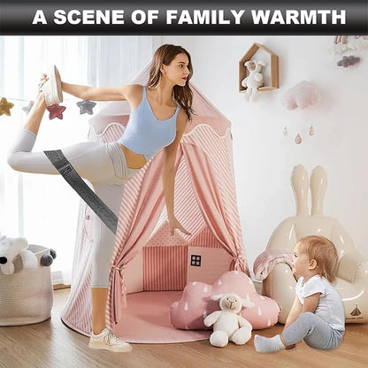 Fabric Resistance Bands for Working Out, 6Pack Non-Slip Exercise Bands for Women and Men, Fabric Booty Bands for Home, Fitness, Pilates, Stretching