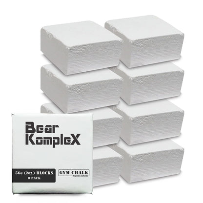 Bear KompleX Gym Chalk Blocks Non Slip Grip for Hands 8 pcs, 56g, Hands