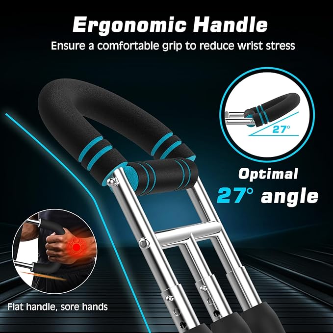 MoKo Twister Arm Trainer, Arm Exerciser Adjustable Resistance Levels from 60-170 lbs, Chest Workout Equipment for Enhancing Upper Body Muscle, Arm Strength Trainer with Jump Rope & Wrist Guards