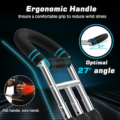 MoKo Twister Arm Trainer, Arm Exerciser Adjustable Resistance Levels from 60-170 lbs, Chest Workout Equipment for Enhancing Upper Body Muscle, Arm Strength Trainer with Jump Rope & Wrist Guards