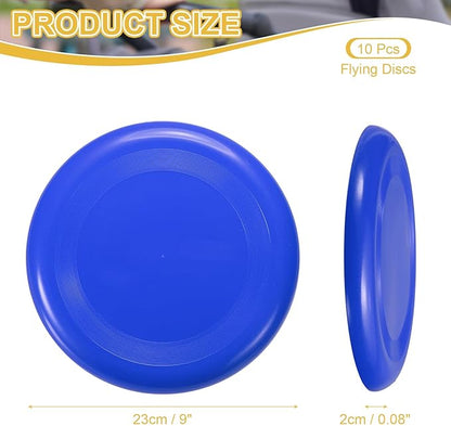 PATIKIL Flying Disc Colorful Plastic Flying Disk Flyer for Outdoor Sports Training Playing Lawn Game