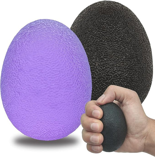 Stress Balls for Adults, Hand Exersicers for Strength, Squeeze Balls for Hand Therapy, Hand Exersice Balls for Hand, Finger and Wrist Training with Carrying Bag