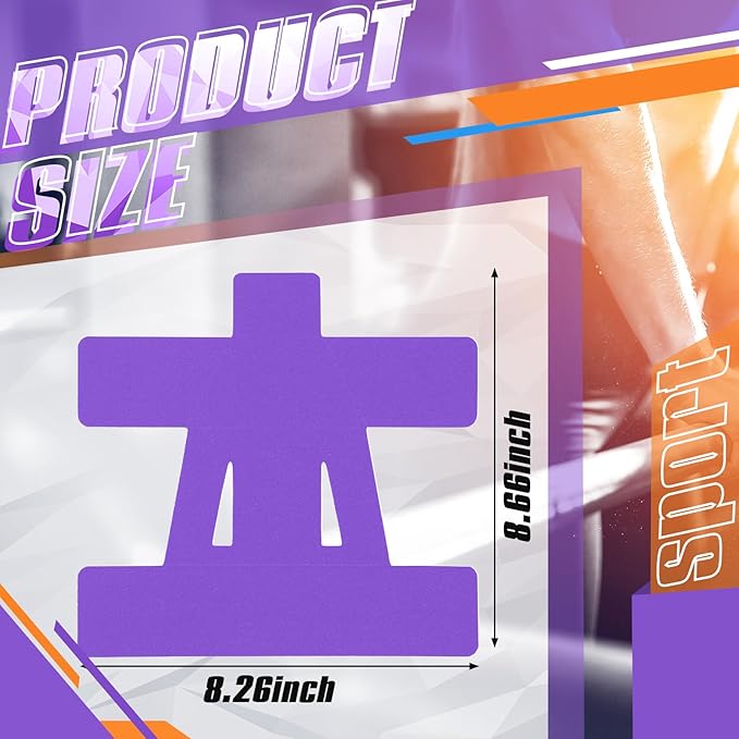 20 Count Kinesiology Tape for Shoulder Pain Relief Pre Cut Sports Waterproof Breathable Enhance Elastic Kinesiology Athletic Tape for Shoulder Support and Muscle Baseball Sports(Purple)