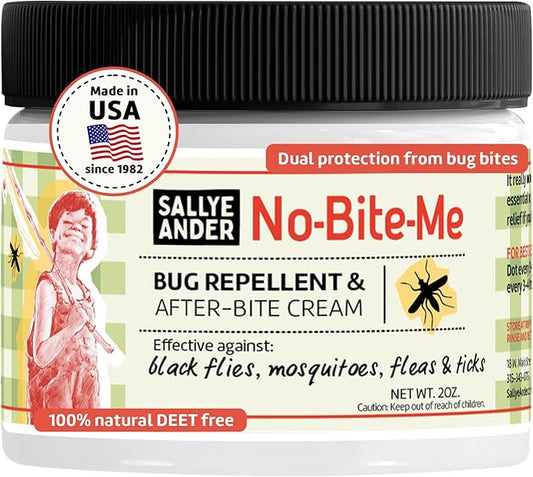 SALLYEANDER No Bite Me All-Natural Bug & Insect Repellent - Anti Itch Cream - 2 oz - Safe for Kids