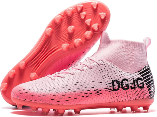 Youth Soccer Cleats Mens Training Football Cleats Lightweight Womens High-top Soccer Shoes AG