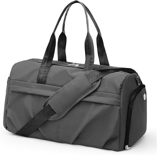 Gym Duffle Bag with Shoe Compartment for Women Men Sports Workout Carry on Weekend Overnight Bag