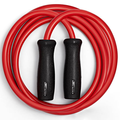 Elite Jumps Muay Thai 2.0 Weighted Jump Rope for MMA, 1.2 lbs, 9 ft, Red