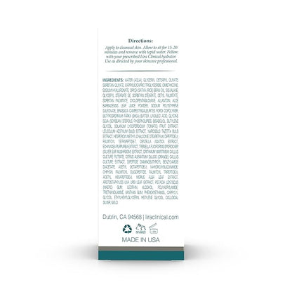 Lira Clinical BIO Hydrating Mineral Masque - Intense Nourishing Mineral Facial Mask with Hyaluronic Acid, Vitamin C & Green Tea - Anti-acne, Anti-Aging For All Skin Types - 2 fl oz