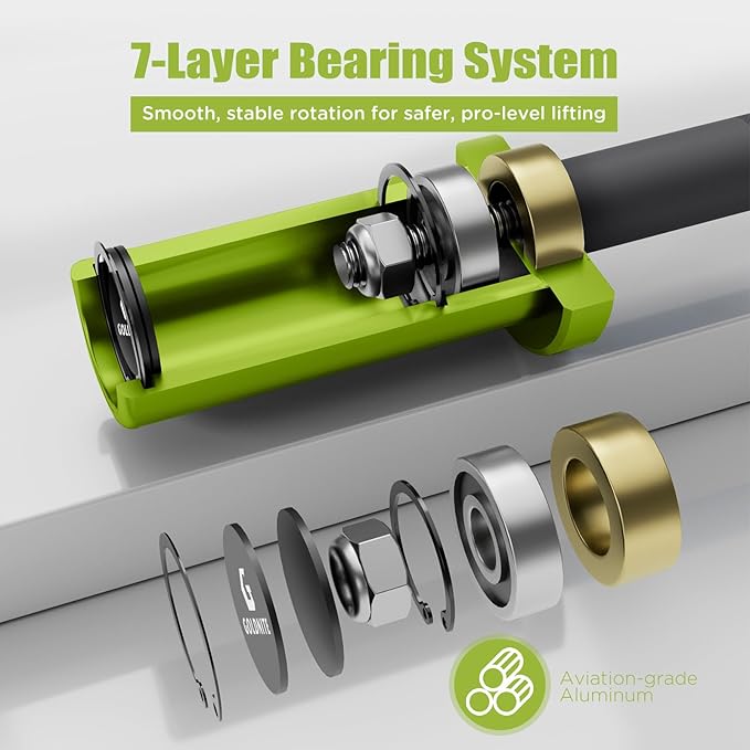 5.5LB Mini Barbell Bar 4Ft for Beginners Women & Kids-100LB Capacity Lightweight Weightlifting Bar- Multi-Color for 2-Inch Weight Plates Total Body Workout Strength Training Home Gym