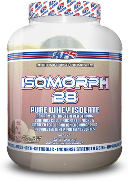APS Nutrition Isomorph 28 Protein Powder | Pure Whey Isolate | Cold Pressed, Ultra- Filtered, & Ion