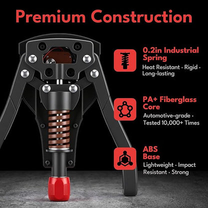 Thigh Master, 0–132lbs Adjustable Resistance, 3-in-1 Pelvic Floor Exercise Devices, Inner Thigh Exerciser, Kegel Exercise for Men & Women, Home Gym Fitness