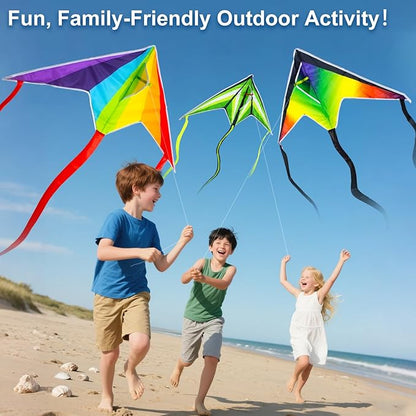 Easy to Fly Kites for Kids Ages 4-8 8-12 & Adults, Beach Flying Toys Butterfly Kite with Handle and Kites String, Great for Outdoor Activities & Family Trip Easter Gifts