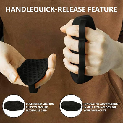 Ergonomic Finger-Sleeve Gym Grip Pads,Anti-Slip Palm Protectors for Weightlifting,Dumbbells,Pull-Ups，Fitness Gloves– Unisex(Black/Grey/Red)