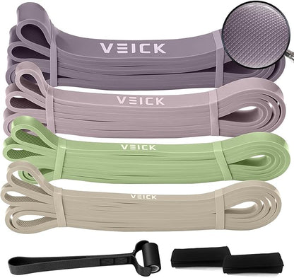VEICK Resistance Bands for Working Out, Exercise Bands, Workout Bands, Pull Up Assistance Bands, Long Heavy Stretch Bands Set for Men and Women, Power Weight Gym at Home Fitness Equipment