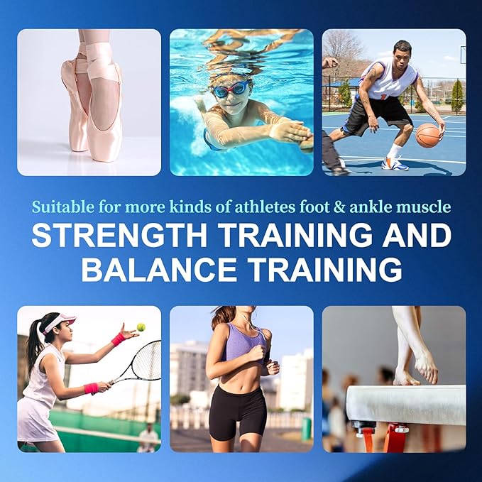 Ankle Foot Strengthener, New Sprain Exerciser, Single Leg Balance Board for Stability Training, Posture Corrector, Home Gym Fitness Equipment (Log color)