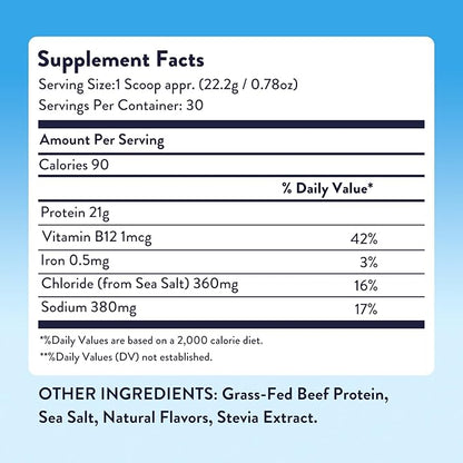 Equip Foods Prime Protein Powder | Clean, Grass Fed Beef Protein Powder, Carnivore Protein Isolate | Paleo, Keto Friendly, Gluten & Dairy Free, Helps Build & Repair Tissue| 30 Servings, Salted Caramel