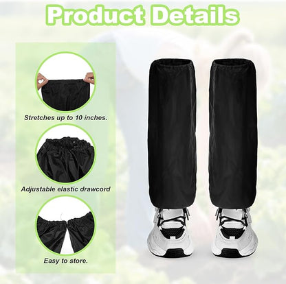 2 Pcs Lawn Care Leg Gaiters, Adjustable Leg Protectors Waterproof Garden Trimming Legs Chaps Legs Guard for Landscaping Farm Working Outdoor Hunting Hiking