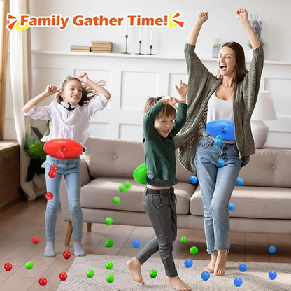 Skirfy Shaking Swing Balls Party Game,3 Pack Floor Game Party Favor Carnival Birthday Game for Kids Adult with 60 Balls, Outdoor Indoor Toys for Boys Girls, 4th of July Games Kids Toys