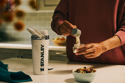 STANLEY Vitalize Shaker Bottle, 20 oz, Sage Grey
