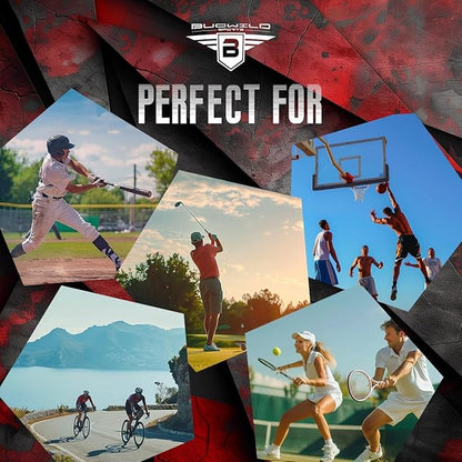 Bucwild Sports Baseball Arm Sleeve - Youth & Adult 1 Pair - Football Basketball Cycling Tennis