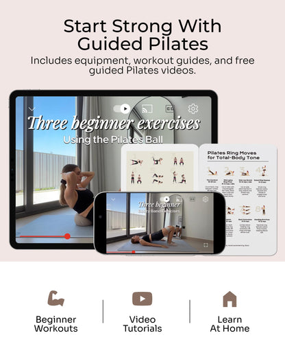 kure.fit Pilates Kit | Home Pilates Equipment | Workout Accessories & Guide