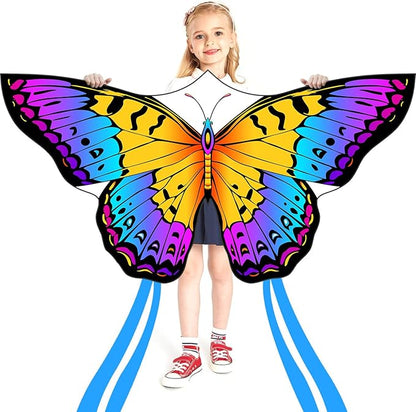 HONBO Butterfly Kites for Kids & Adults,55" x 28" Large Beginner Kite for Kids Ages 4-8,Easy to Fly for Beginners, Each Kite with 300ft Line Handle,Beach Kites for Outdoor Activities & Family Trip