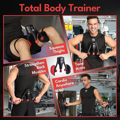 Thigh Master, 0–132lbs Adjustable Resistance, 3-in-1 Pelvic Floor Exercise Devices, Inner Thigh Exerciser, Kegel Exercise for Men & Women, Home Gym Fitness