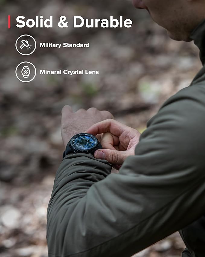 SUUNTO Core Alpha Sports Watch, Classic Outdoor Adventure Watch with Red Backlight, Altimeter, Barometer & Compass, Dual-time Display, Temperature & Storm Alarm for Hiking, Hunting & Mountain Use