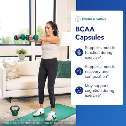 Pure Encapsulations BCAA Capsules | Hypoallergenic Supplement to Support Muscle Function During Exercise* | 90 Capsules