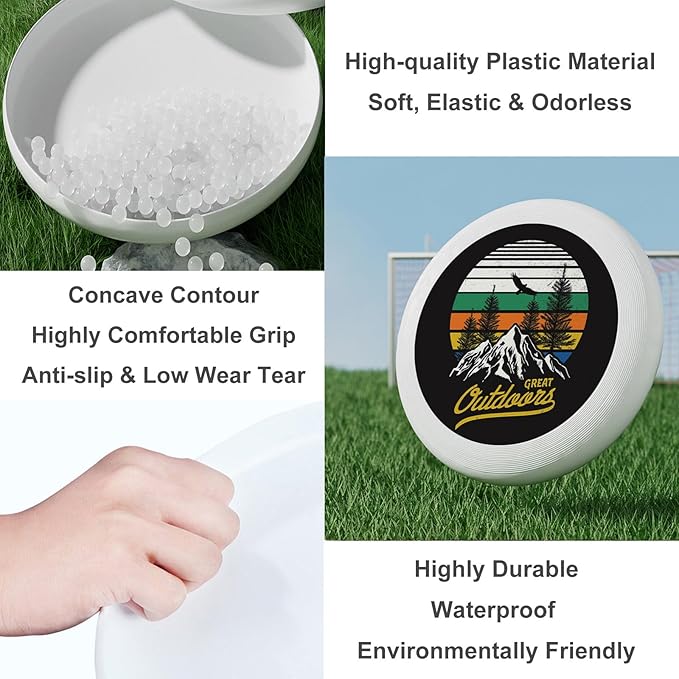 Sun and Snowflake Outdoor Flying Disc Hot and Cold Summer and Winter Element Ultimate Disc 175g for Boys Girls Men Women Birthday Christmas