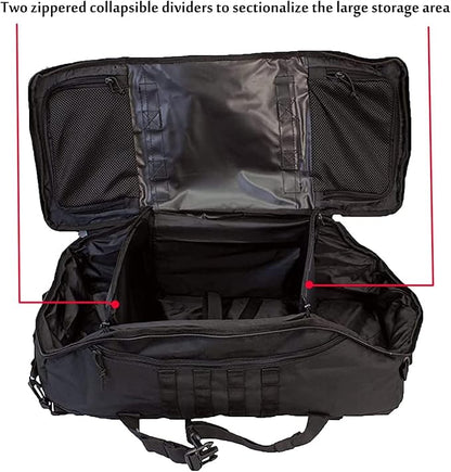 3 In 1 Tactical 85L Military Backpack Travel Duffle Bag for Weekender Gym Workout Deployment