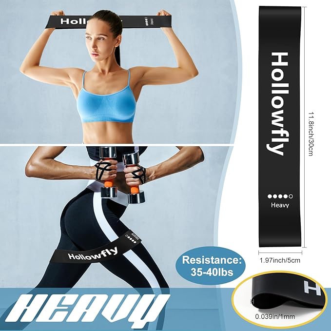 12 Pcs Latex Resistance Loop Exercise Bands for Booty Workout Stretch Exercise Bands Non Slip for Legs Squat Resistance Loop Women Men Starter Butt Hip Thigh Fitness