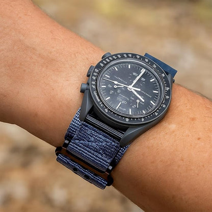 TStrap Nylon Sport Watch Band - Black Quick Release Watch Straps for Men Women - Athletic Military Smart Watch Bracelet Replacement - Correa para Reloj Hombre - 18mm 20mm 22mm