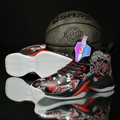 Boys Basketball Shoes Breathable Indoor Athletic Shoes Youth Outdoor Fashion Sneakers Comfortable Basketball Shoes for Girls