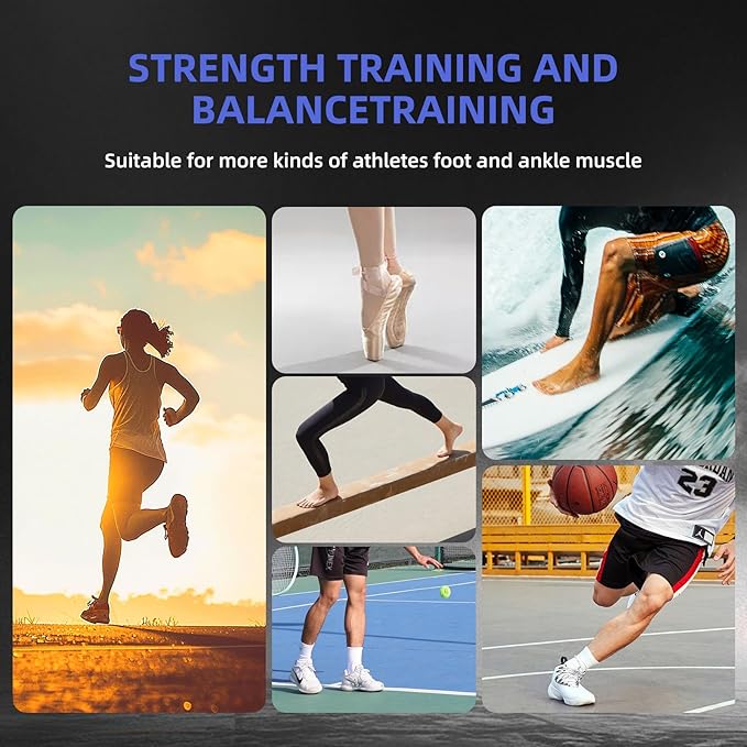 Juoe Ankle Foot Strengthener Trainer for Sprained Ankle,Balance Board,Stability Exercises,Physical Therapy,Plantar Fasciitis Relief,Posture Corrector,Balance Training,Anti Slip Wobble Board