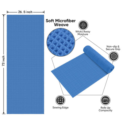 HOMEXCEL 2PK Yoga Mat Towels for Hot Workout, Ultra-Absorbent, 26.5" x 72"