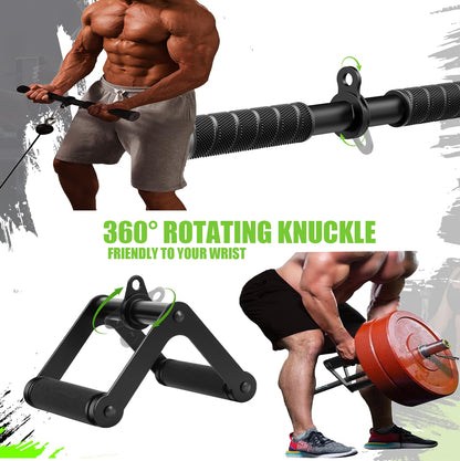 Cable Machine Attachment，LAT Pulldown Attachments Upgraded 1.3 Inch Comfort Grip Cable Attachments