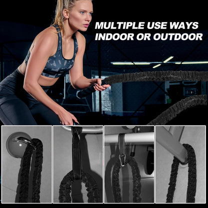 Battle Rope 40FT Battle Rope for Exercise Workout Rope Exercise Rope Battle Ropes for Home Gym
