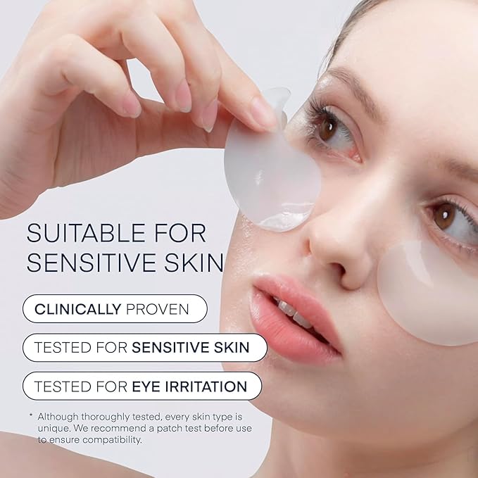 TEREZ & HONOR Eye Patches Set: Korean Hydrogel Eye Masks, 3 Pack (x 60 Pcs) with Caffeine, Collagen & Vitamin C - For Puffy Eyes, Dark Circles, Fine Lines, Wrinkles & Bags, Travel Case Included