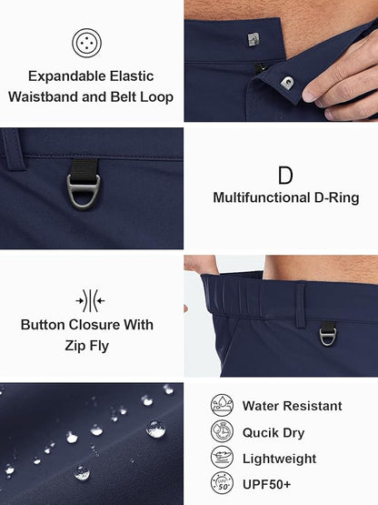NORTHYARD Men's Cargo Hiking Shorts 9" Lightweight Outdoor Tactical Work Camping Sport Golf Casual Travel Fishing Multipocket