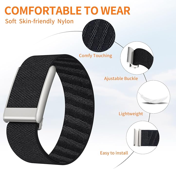 CoreKnit Wristband Compatible with WHOOP 5.0 One and Peak, Soft Adjustable Comfortable Knit Versatile Replacement Bands for Whoop 5.0 Sleep, Accessory for Health & Fitness Wearable