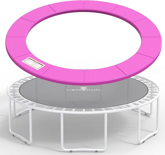 LANGXUN Universal Trampoline Repalcement Safety Pad, 8ft 10ft 12ft 14ft 15ft 16ft Waterproof