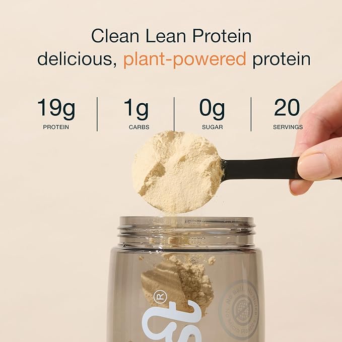 Nuzest - Pea Protein Powder - Clean Lean Protein, Premium Vegan Plant Based Protein Powder, Dairy Free, Gluten Free, GMO Free, Protein Shake, Salted Caramel, 20 Servings, 1.1 lb