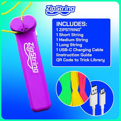 Original - As Seen on Shark Tank - Classic Rope Launcher Toy, Perfect for Kids & Adults - Fly a String Loop in The Air for Endless Tricks & Fun, Wonderment Awaits, Vivacious Violet