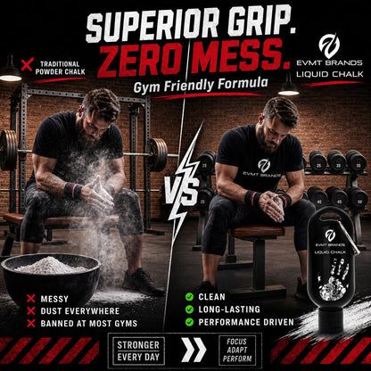 EVMT Liquid Chalk 2 Pack – Gym Chalk for Weightlifting, Climbing & Grip