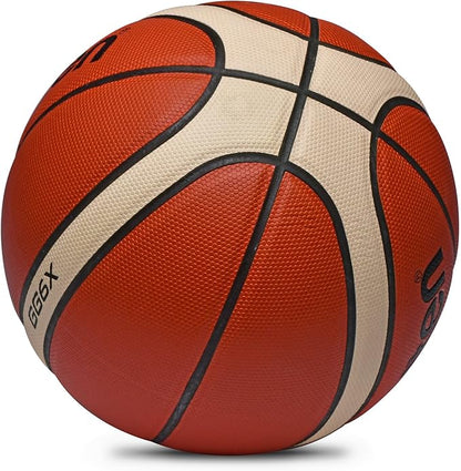 Training Soft Touch Rubber and Faux Leather Fighting Basketball, High Bounce Indoor Outdoor Basketball Gift