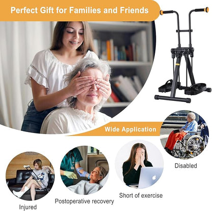 Pedal Exerciser Bike for Seniors, Hand Arm Leg and Knee Physical Therapy Exercise Equipment, Elderly Recovery Home Exercise Bike for Total Body, Upper and Lower Limb Trainer