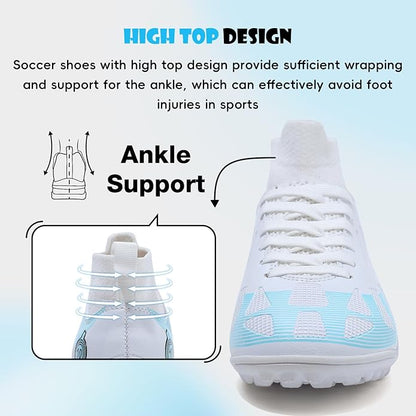 Soccer Cleats Kids Boys Girls Athletic Outdoor Football Shoes