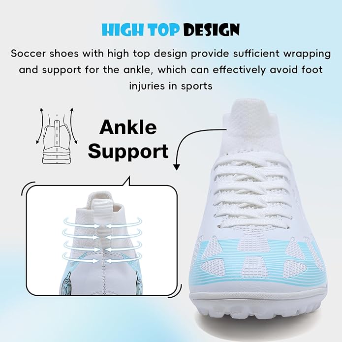 Soccer Cleats Kids Boys Girls Athletic Outdoor Football Shoes